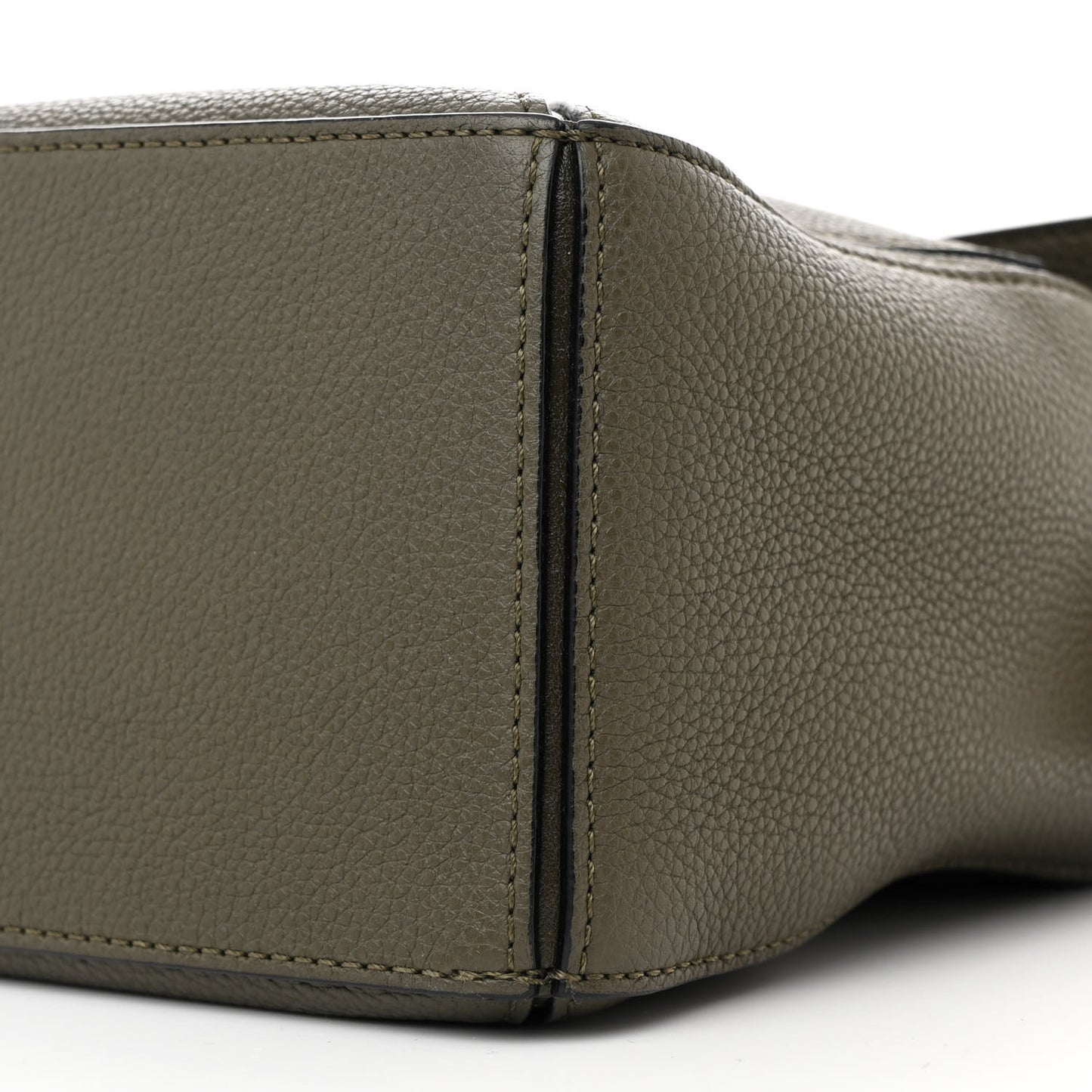 Calfskin Small Puzzle Bag Khaki Green