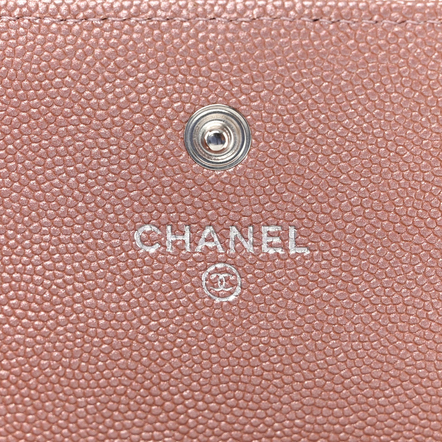Chanel Caviar Chevron Quilted Flap Card Holder Pink Pink 6 of 11