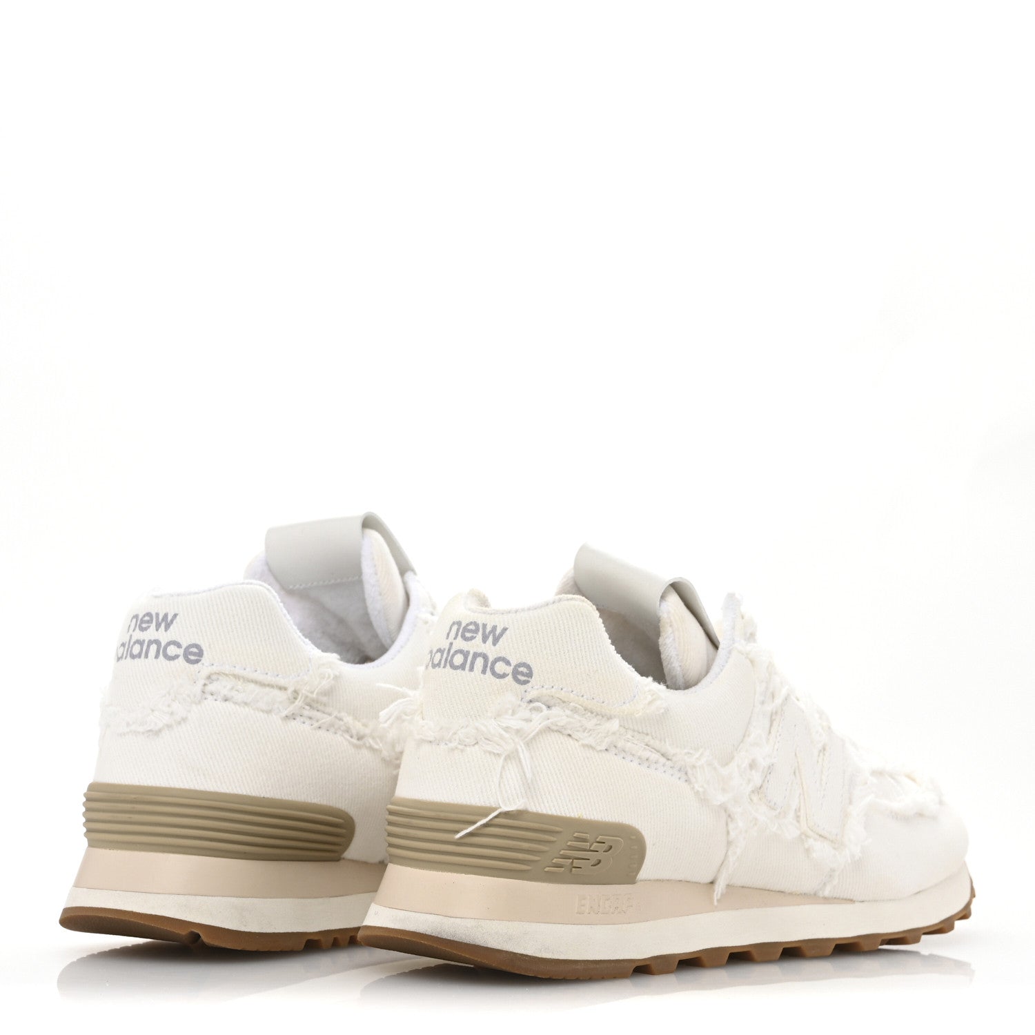 Miu Miu X NEW BALANCE Denim 574 Sneakers 37 White 5 of 10