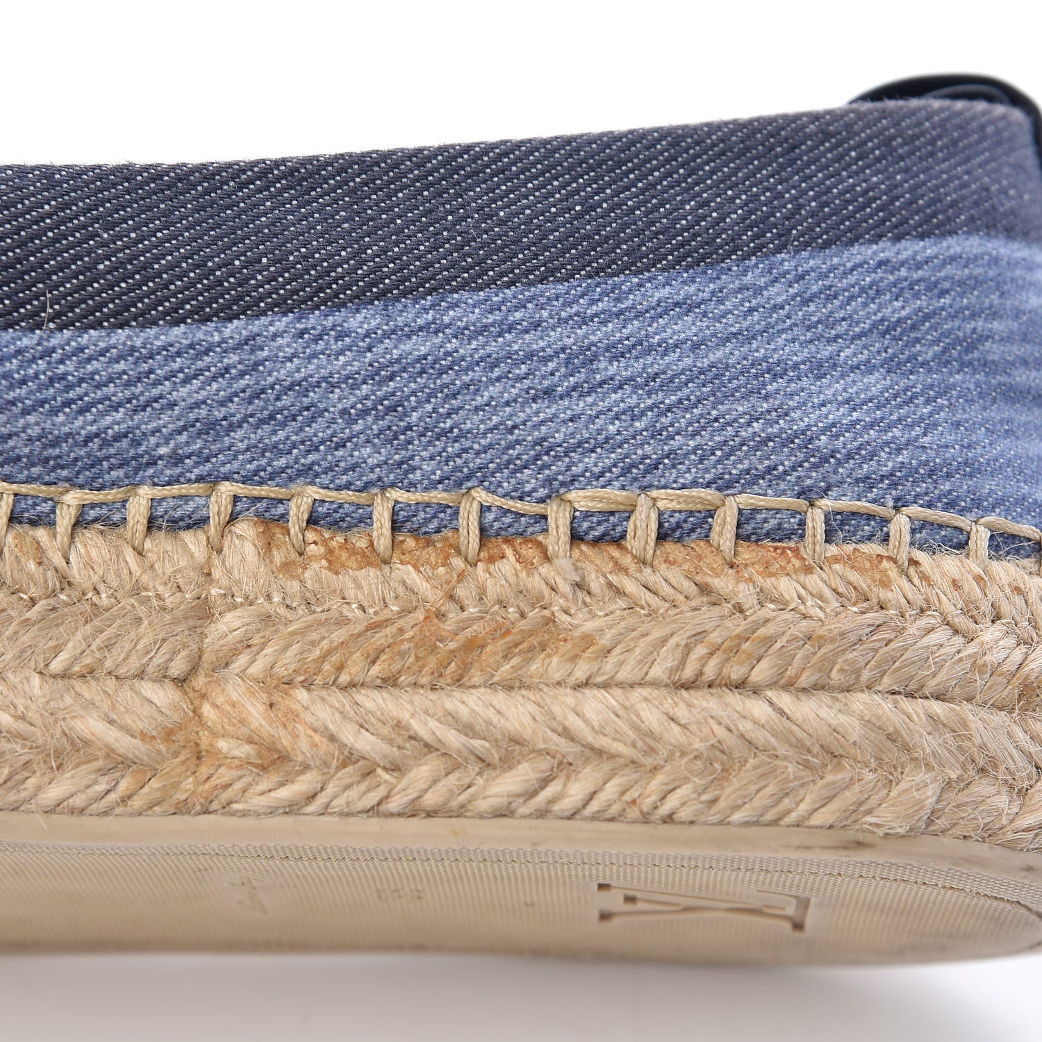 Louis Vuitton Canvas Blue Shore Espadrille Flats 38 Marine 16 of 19