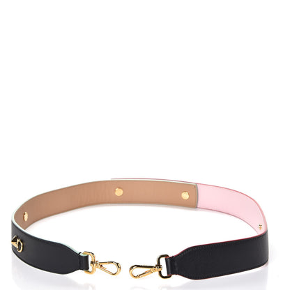 Fendi Vitello Dolce Tri-Color Buttoned Strap You Black Peonia Cuoio 3 of 5