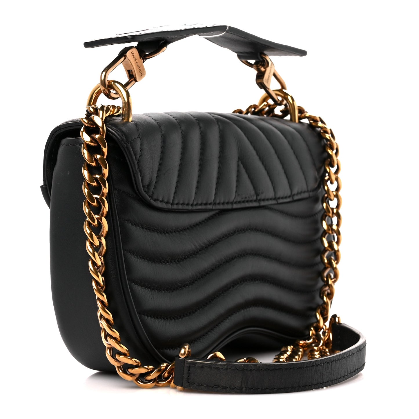 Calfskin New Wave Chain PM Black