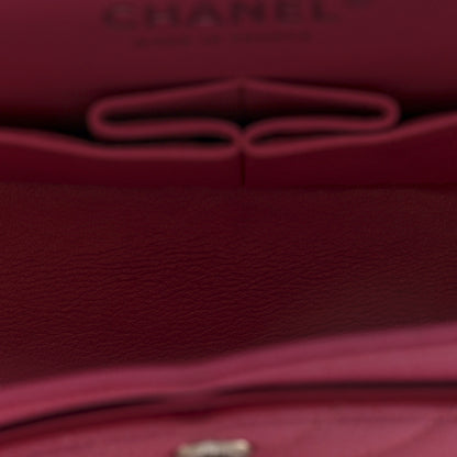 Chanel Caviar Chevron Quilted Medium Double Flap Pink 5 of 10