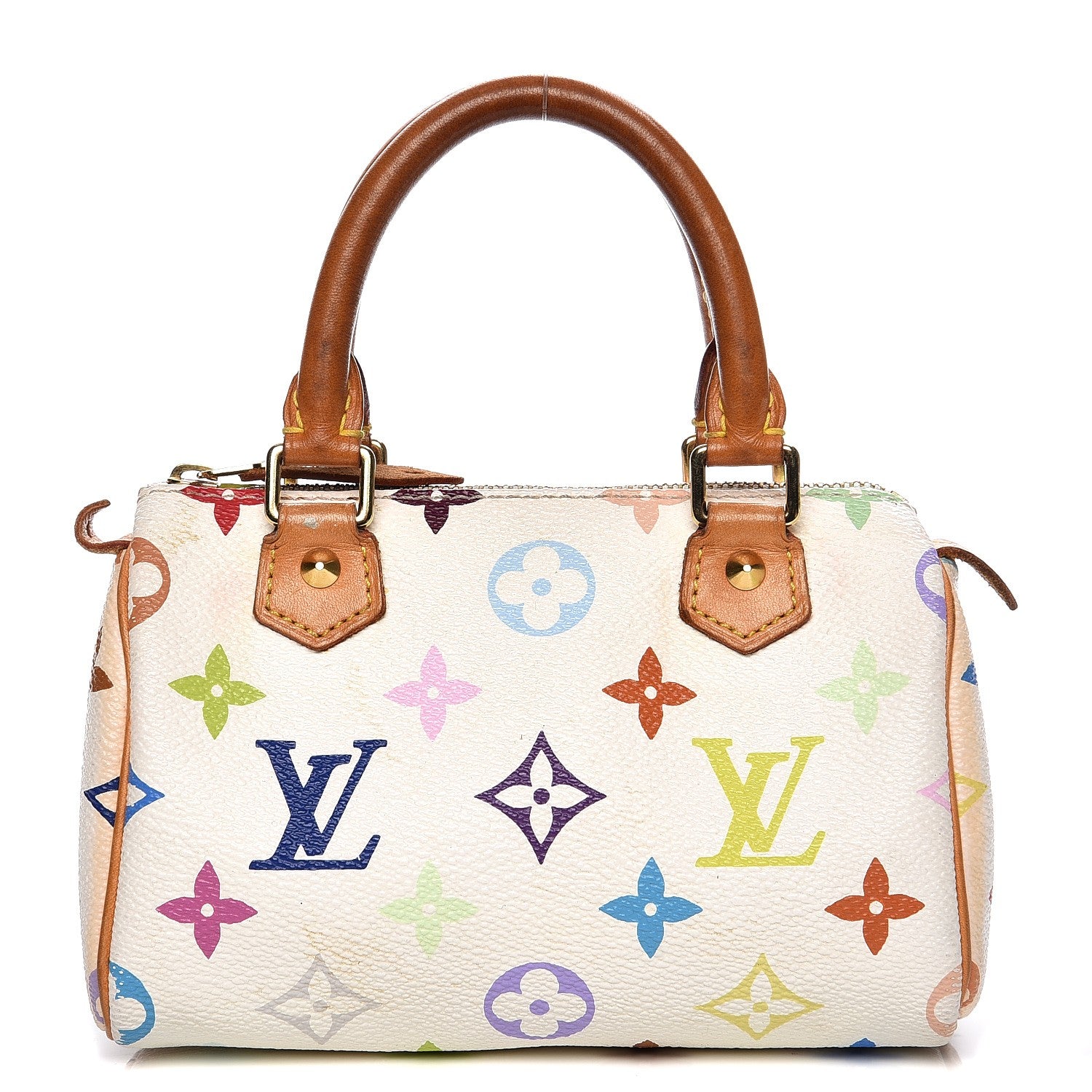 Louis Vuitton Monogram Multicolor Mini Sac HL Speedy White 1 of 13