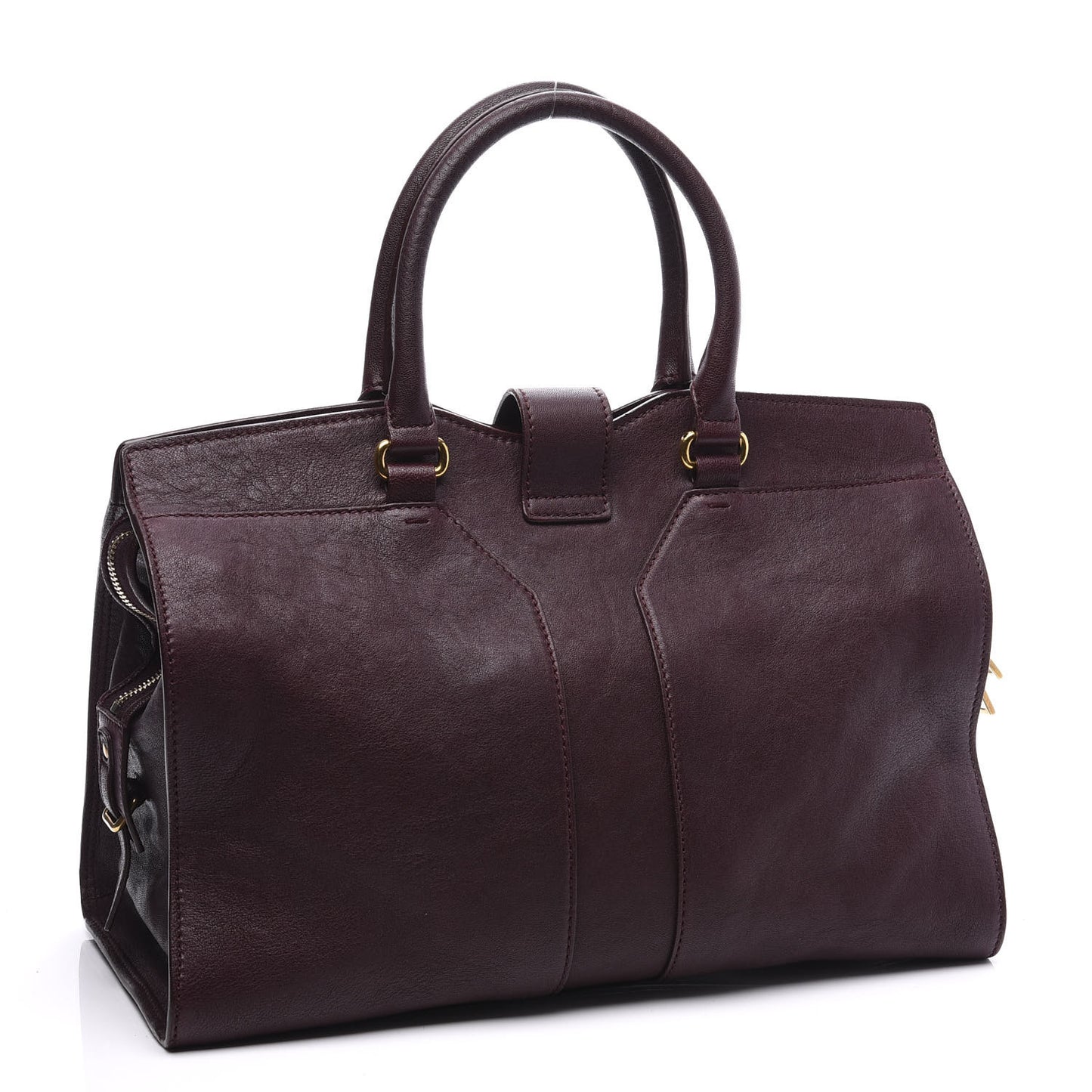 Sheepskin Medium Cabas ChYc Plum