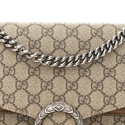 Gucci GG Supreme Monogram Medium Dionysus Shoulder Bag Taupe 9 of 11