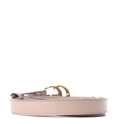 Gucci Calfskin Double G 20mm Belt 85 34 Porcelain Rose 2 of 5