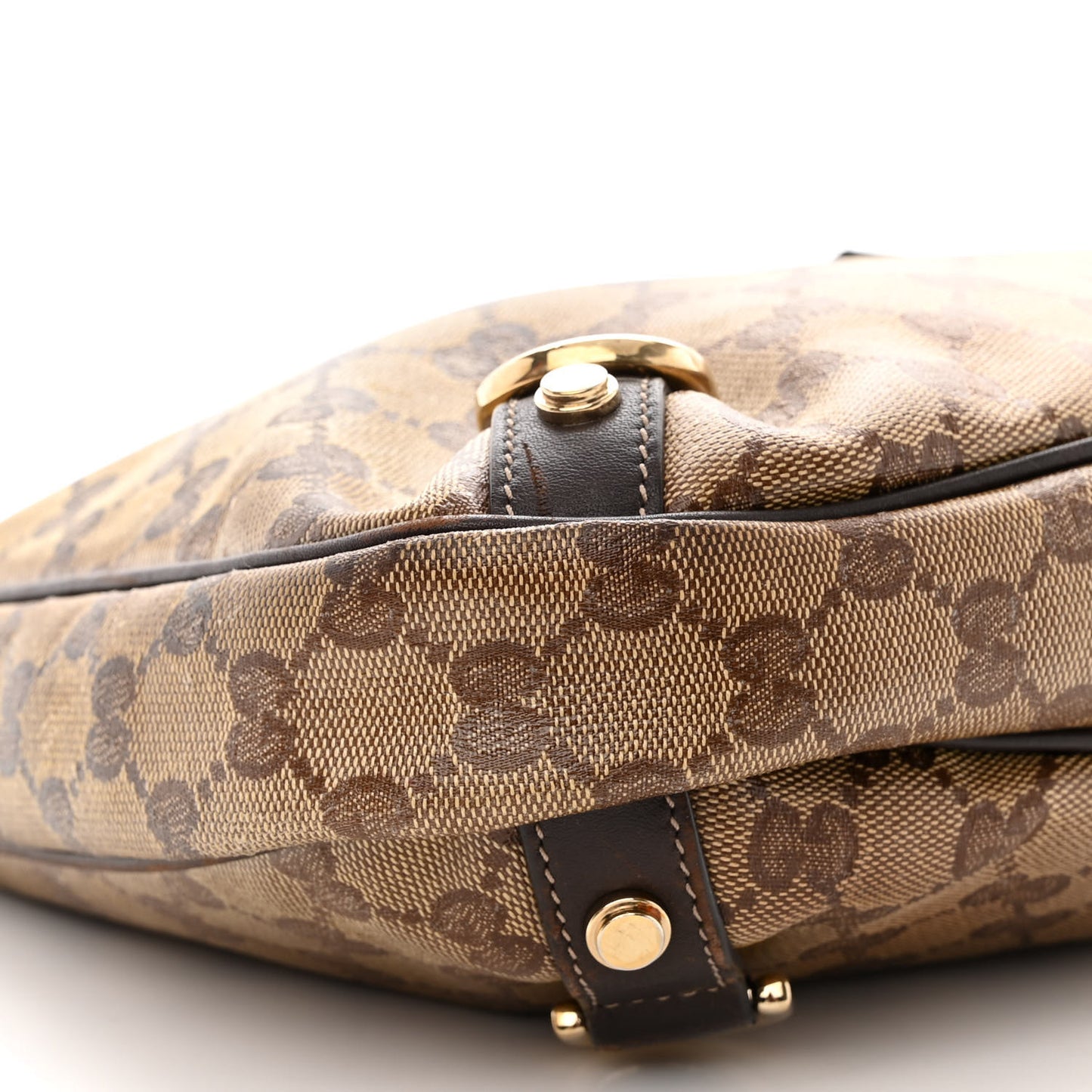 Crystal Monogram Medium Abbey D Ring Hobo Brown