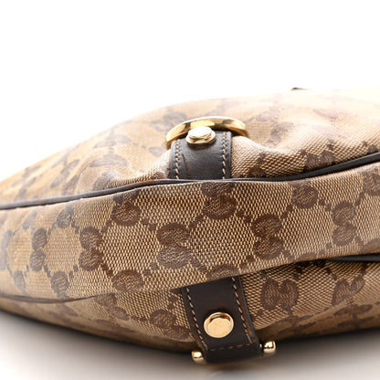 Gucci Crystal Monogram Medium Abbey D Ring Hobo Brown 9 of 11