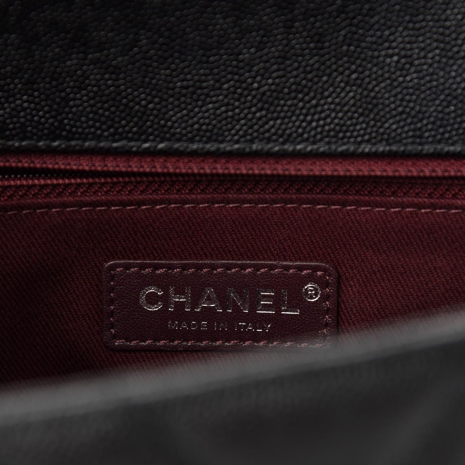 Chanel Caviar Chevron Quilted Small Coco Handle Flap So Black 8 of 10