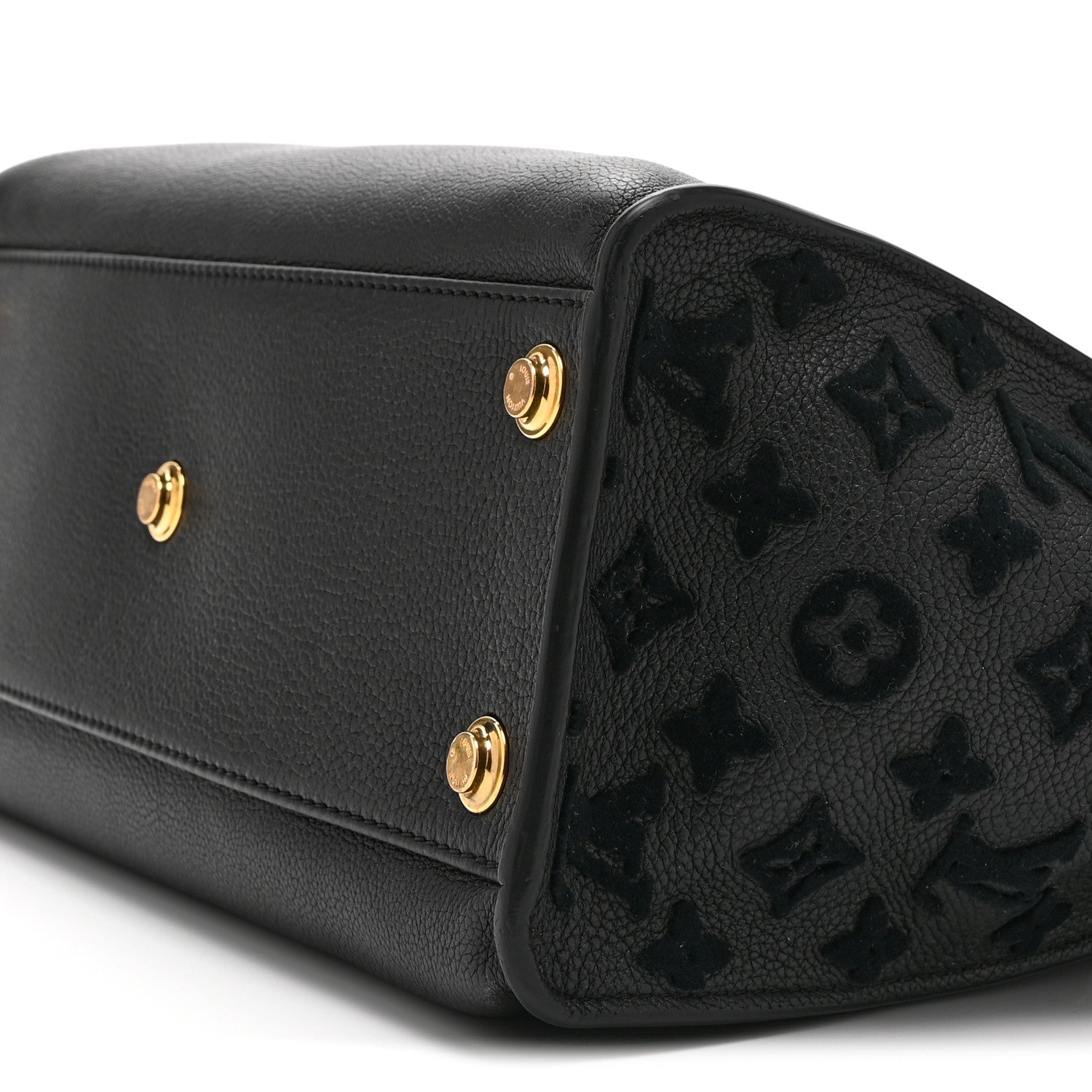 Louis Vuitton Calfskin Monogram Tufting On My Side Black 10 of 10