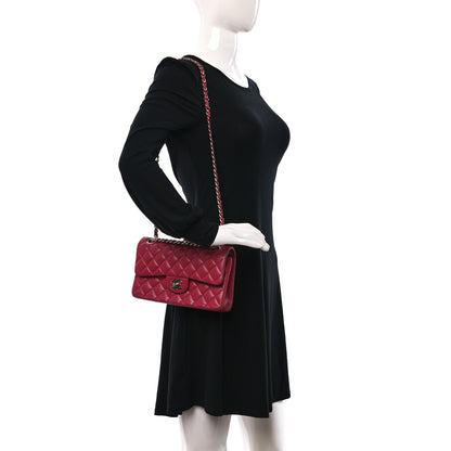 Chanel Lambskin Quilted Small Double Flap Pink 2 of 11