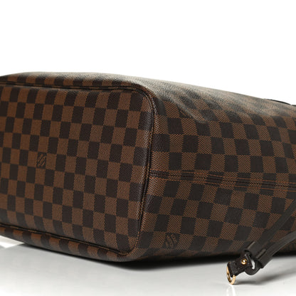 Louis Vuitton Damier Ebene Neo Neverfull MM Rose Ballerine 10 of 13