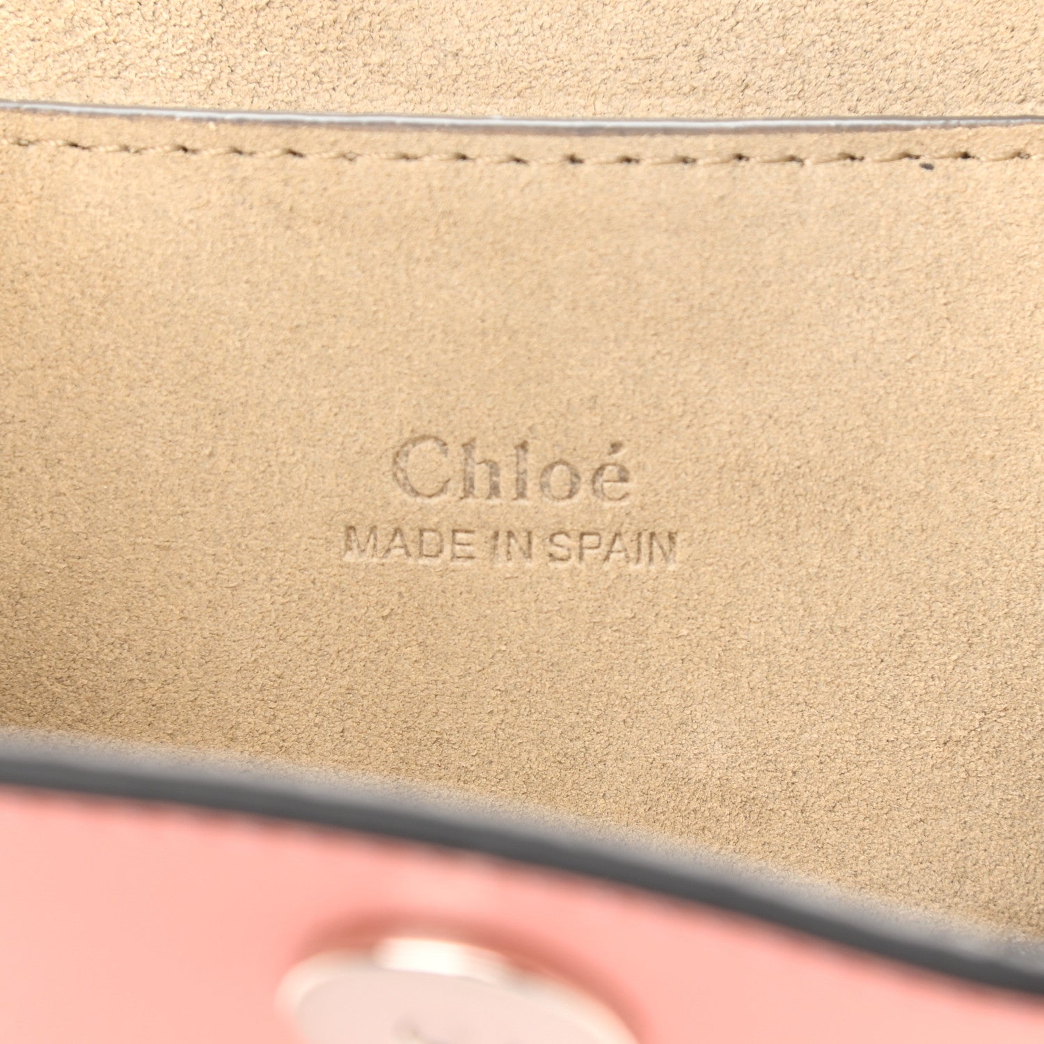Chloe Suede Calfskin Mini Faye Bracelet Bag Ideal Blush 6 of 11