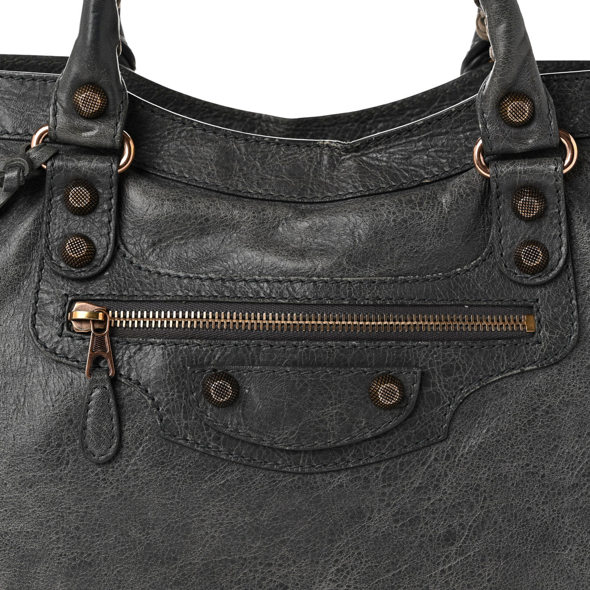 Balenciaga Agneau Giant 12 Rose Gold Hardware City Gris Tarmac 8 of 11
