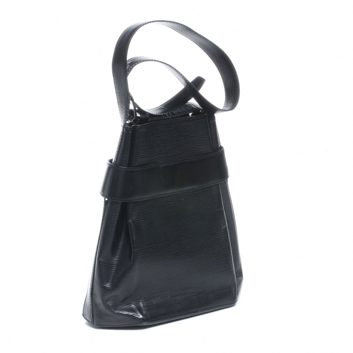 Louis Vuitton Epi Sac D'Epaule Shoulder Bag Black Tote 3 of 6