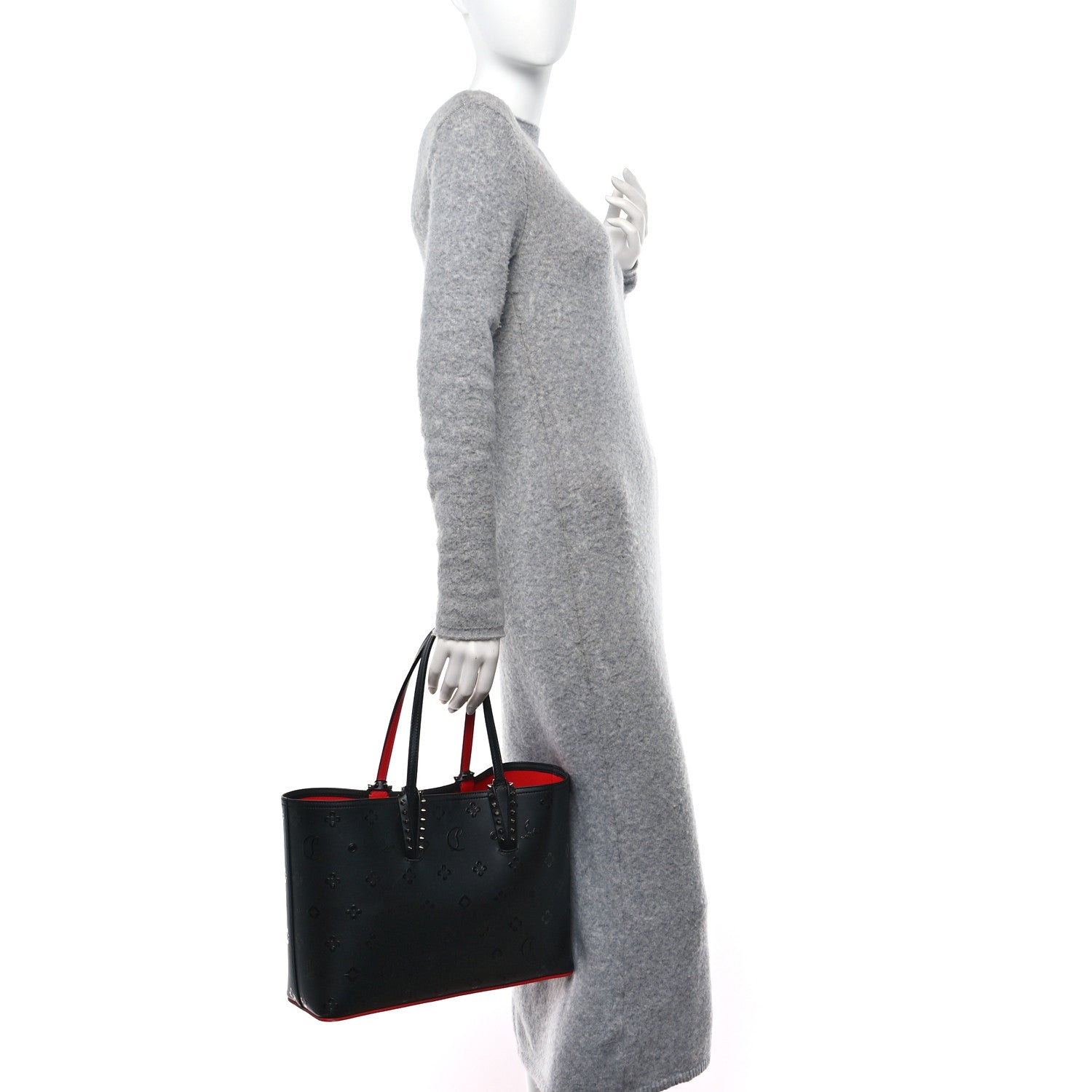 Christian Louboutin Calfskin Loubinthesky East West Cabata Tote Black 2 of 12