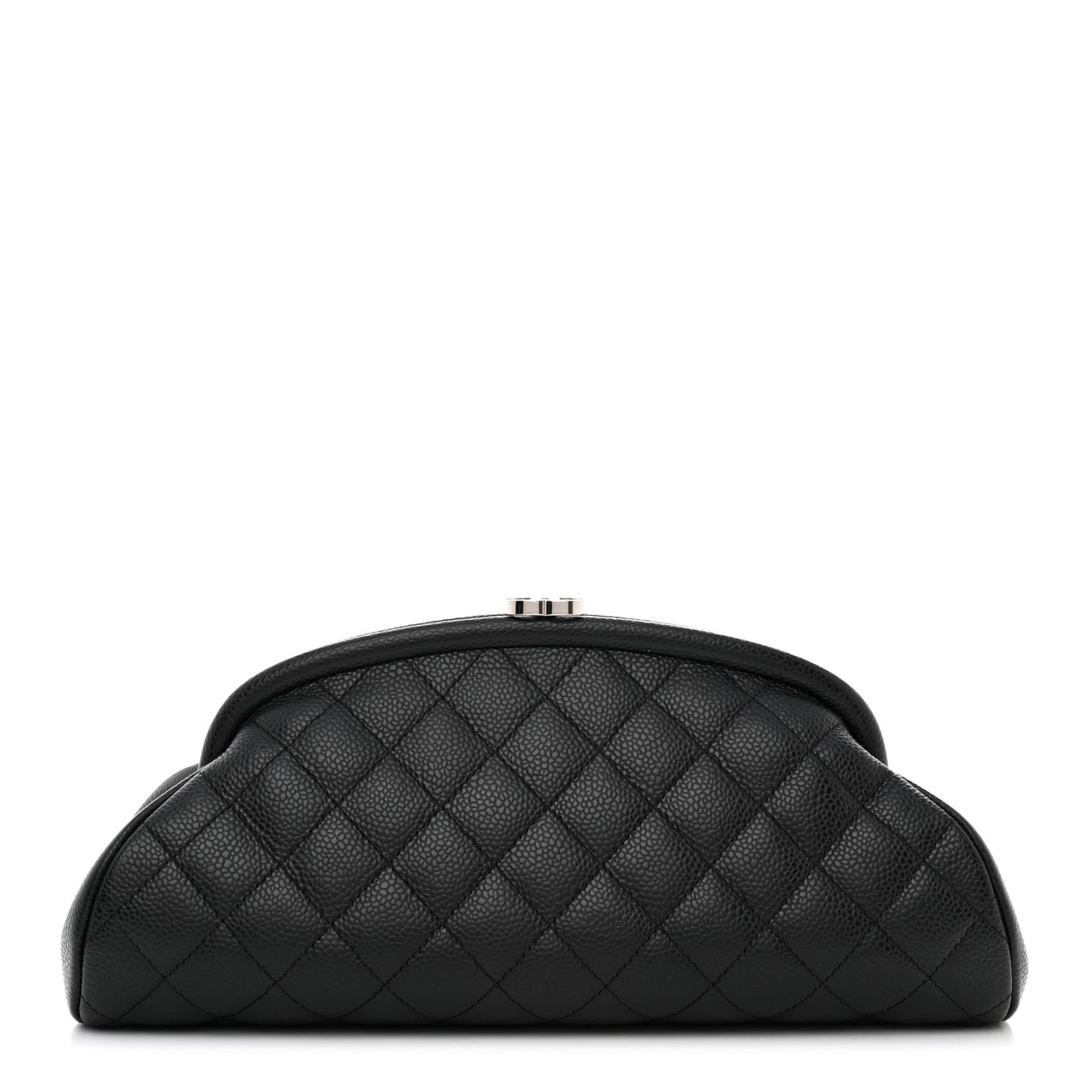 Caviar Quilted Timeless Clutch Black