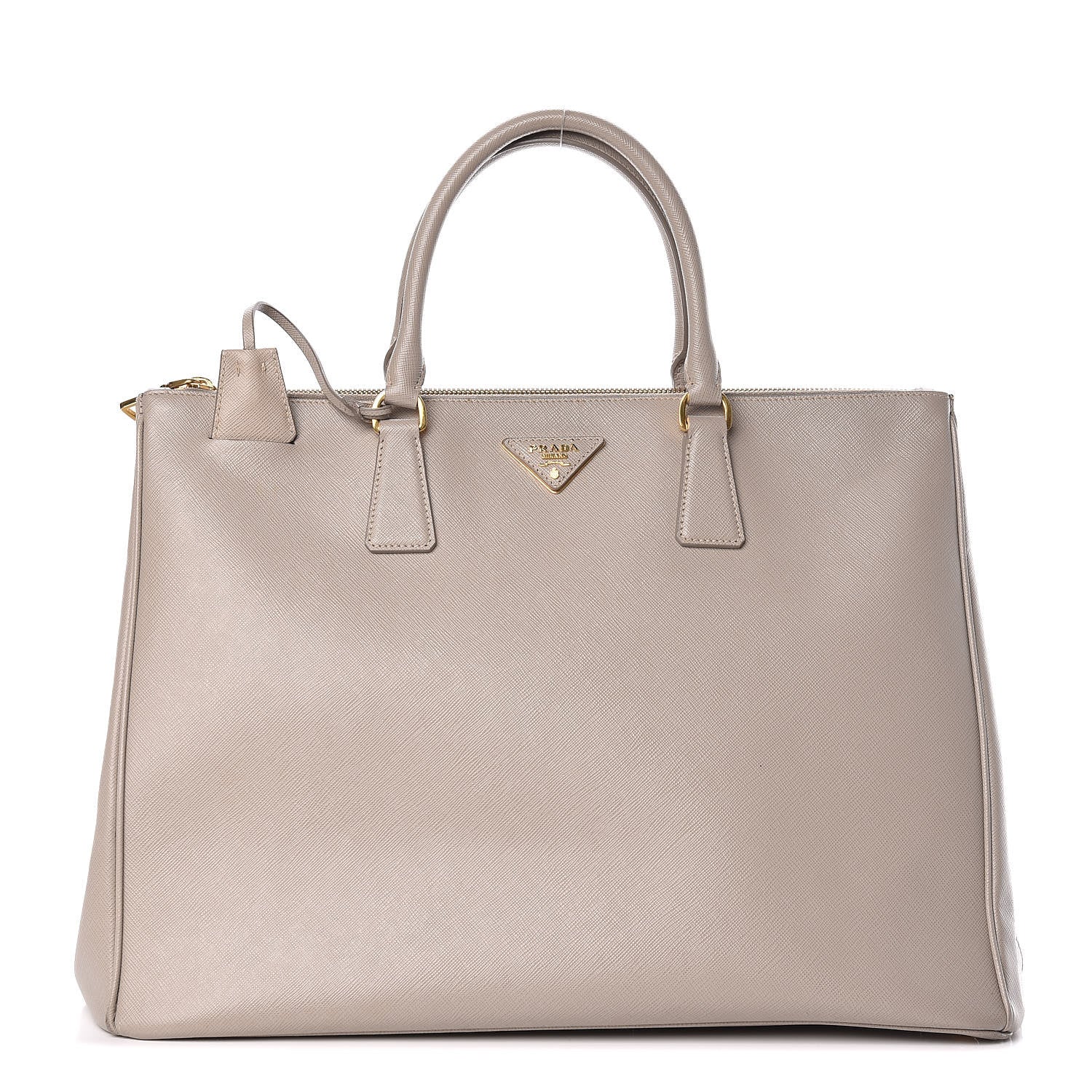 Prada Saffiano Lux Extra Large Galleria Double Zip Tote Pomice 1 of 10