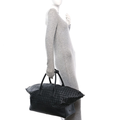 Bottega Veneta Nappa Intrecciato Travel Duffel Bag Black 2 of 10