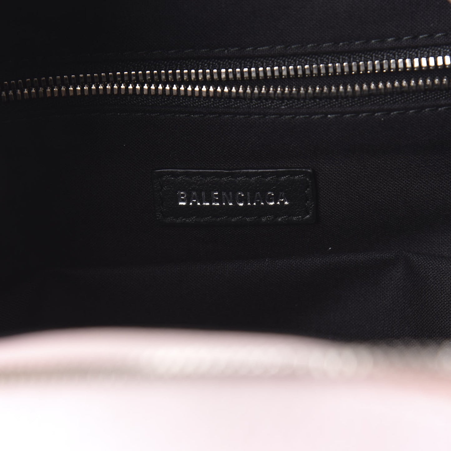 Smooth Calfskin Logo Small Everyday Backpack Light Rose Black