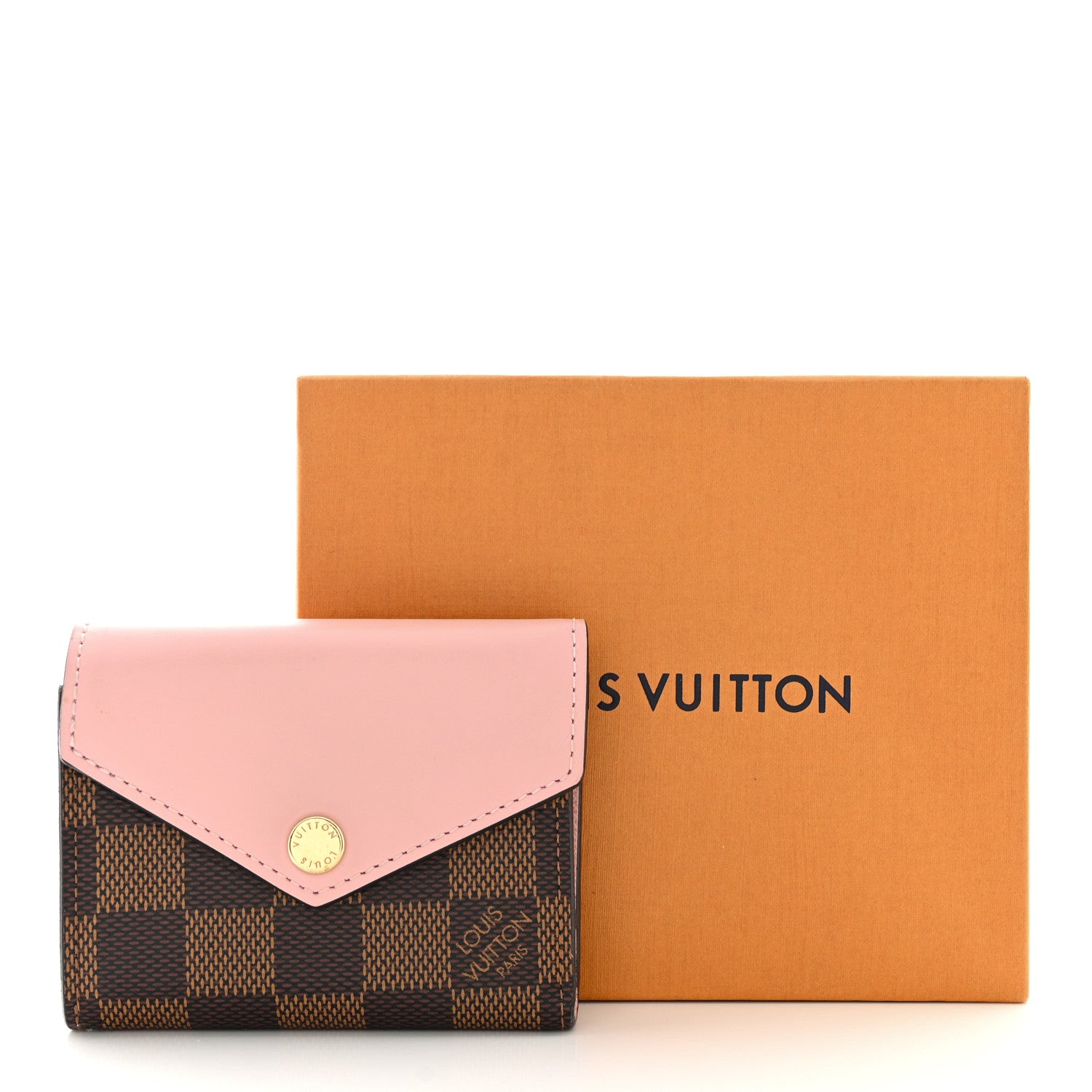Louis Vuitton Damier Ebene Zoe Wallet Rose Ballerine 9 of 9