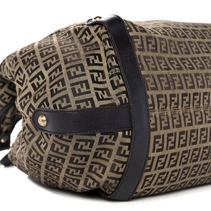 Fendi Zucchino Shoulder Bag Tobacco 7 of 9