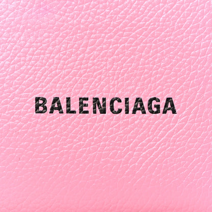 Balenciaga Grained Calfskin Logo Large Cash Long Coin Card Holder Rose Black 6 of 8