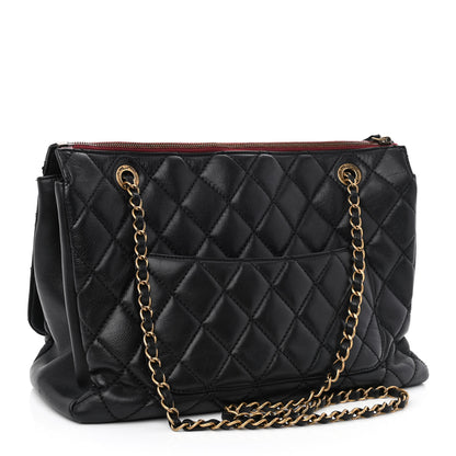 Chanel Calfskin Quilted Maxi Blizzard Zip Top Flap Black 3 of 11
