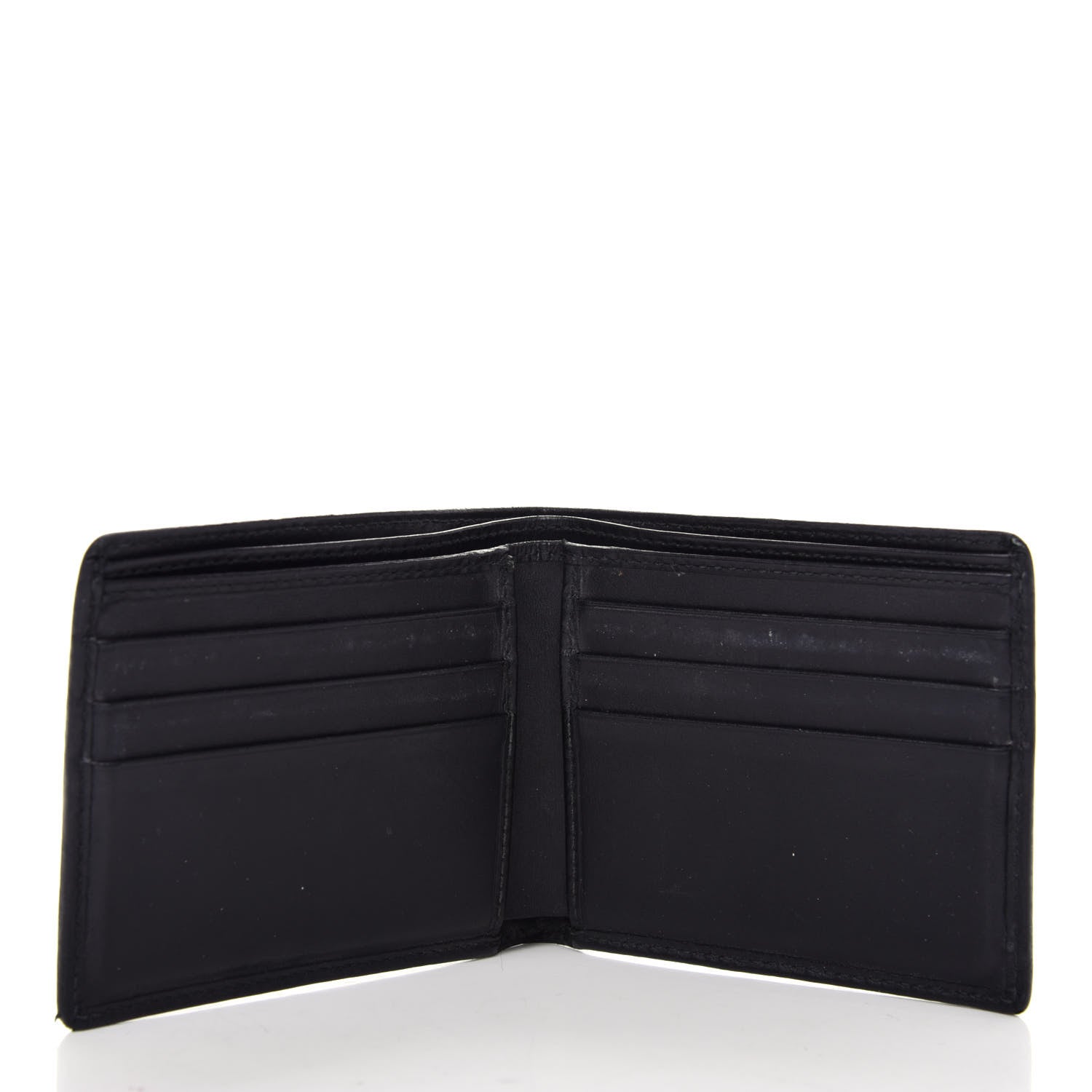 Gucci GG Supreme Monogram Bi-Fold Wallet Black Grey 5 of 8