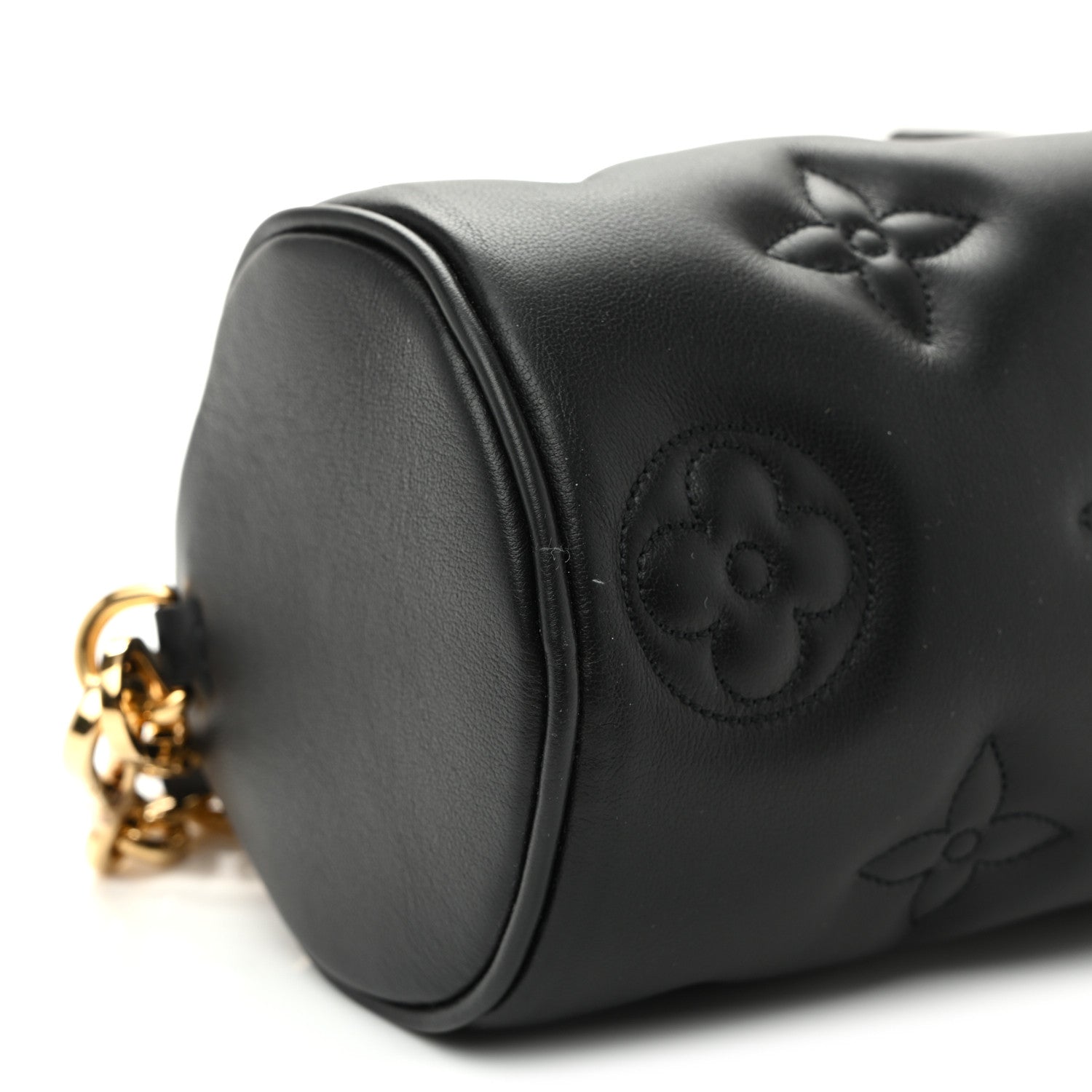 Louis Vuitton Calfskin Bubblegram Papillon BB Black 8 of 9