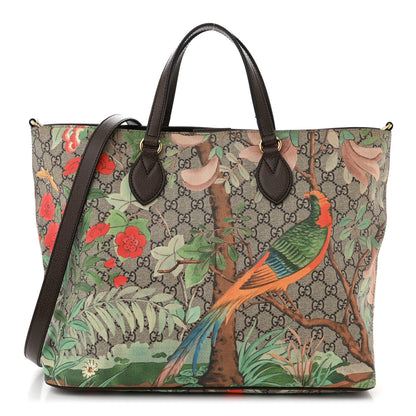 Gucci Soft GG Supreme Monogram Tian Medium Crossbody Tote Beige Multicolor New Acero 1 of 11