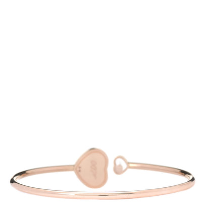 Chopard 18K Rose Gold Diamond Happy Hearts Bangle Bracelet 3 of 7