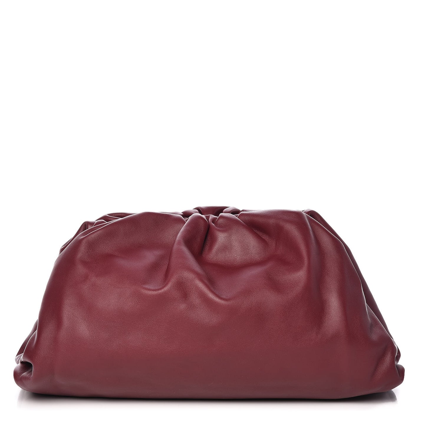 Smooth Butter Calf The Pouch Oversized Clutch Bordeaux