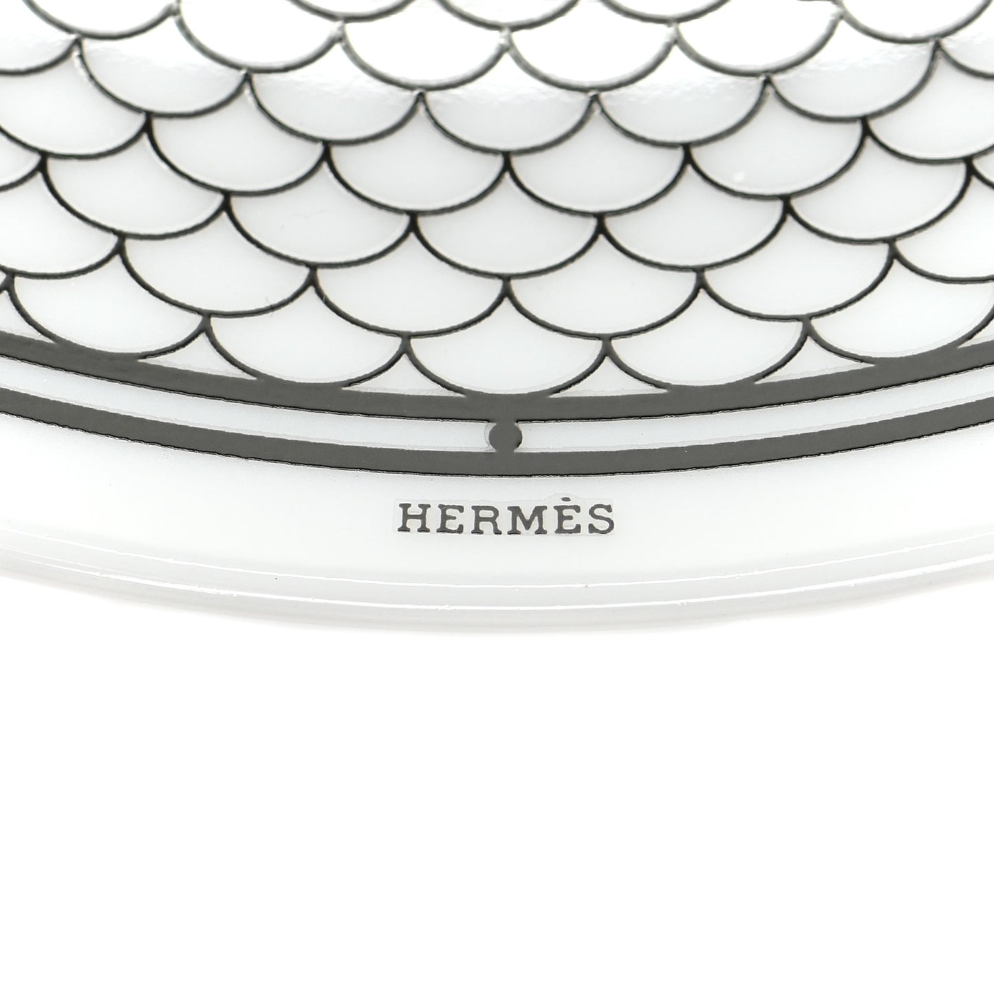 Porcelain H Deco Bread And Butter Plates Set of 2 Black White