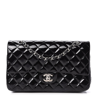 Chanel Patent Quilted Medium Double Flap Black 1 of 11