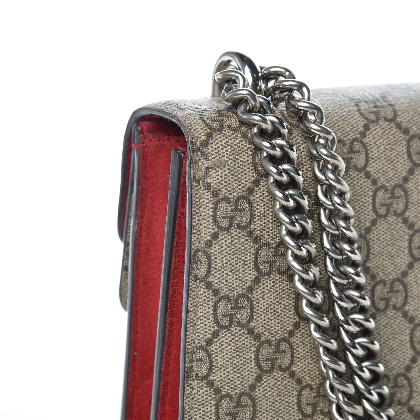 GG Supreme Monogram Small Dionysus Shoulder Bag Red