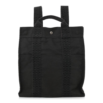 Hermes Canvas Herline Backpack Grey 1 of 9