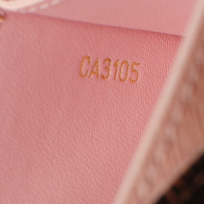 Louis Vuitton Damier Ebene Caissa Card Holder Rose Ballerine 7 of 7
