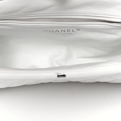 Chanel Caviar Quilted Timeless Clutch White 5 of 10