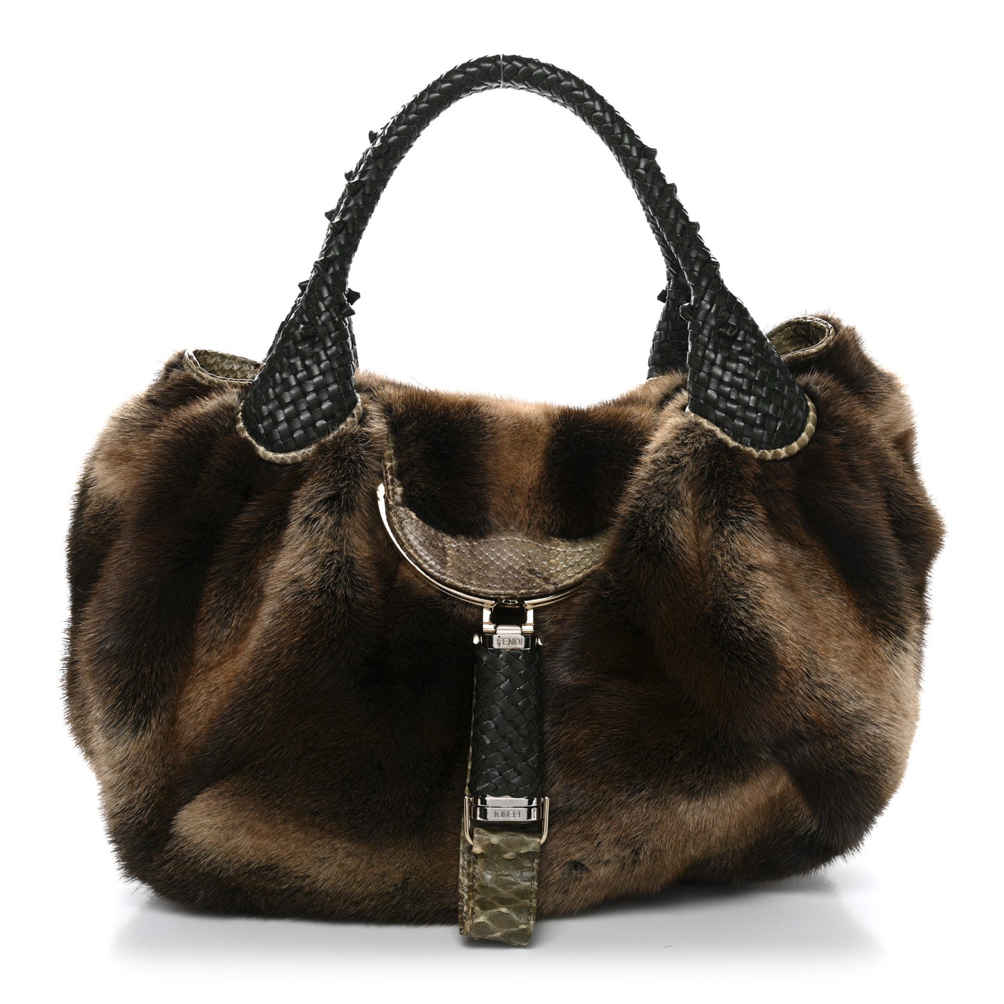 Snakeskin Mink Spy Green Multicolor