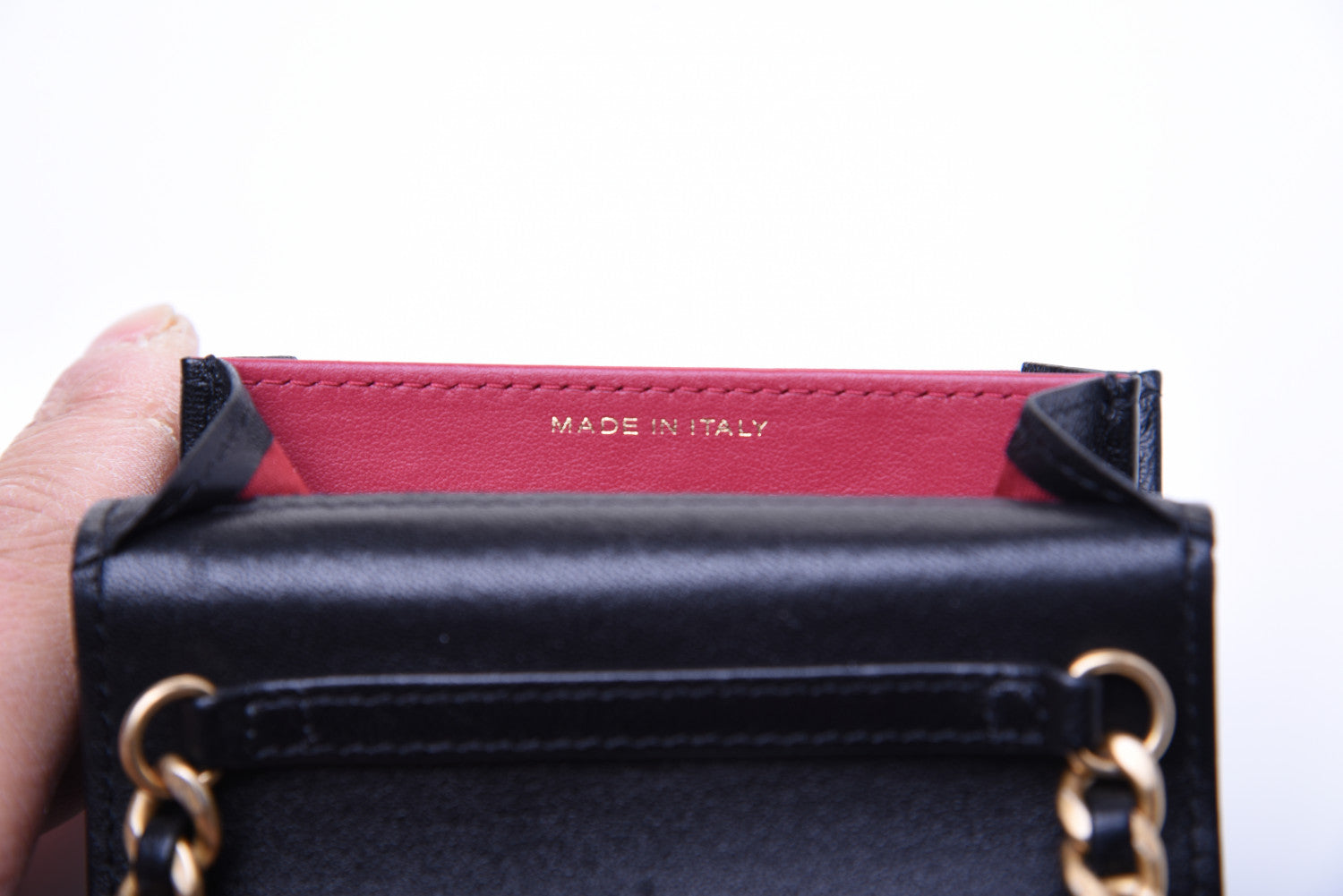 Chanel Lambskin Quilted Small Vanity Case With Chain Black 9 of 15
