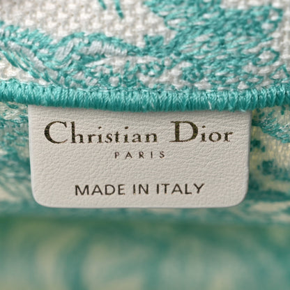 Christian Dior Canvas Embroidered Medium Dioriviera Toile De Jouy Book Tote Aquamarina 6 of 9