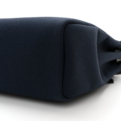 Hermes Military Toile Vache Hunter Herbag Zip Retourne 31 PM Bleu Marine Black 11 of 12