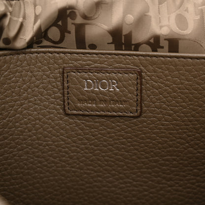 Christian Dior Grained Calfskin Mens Pillow Bag Khaki 9 of 12