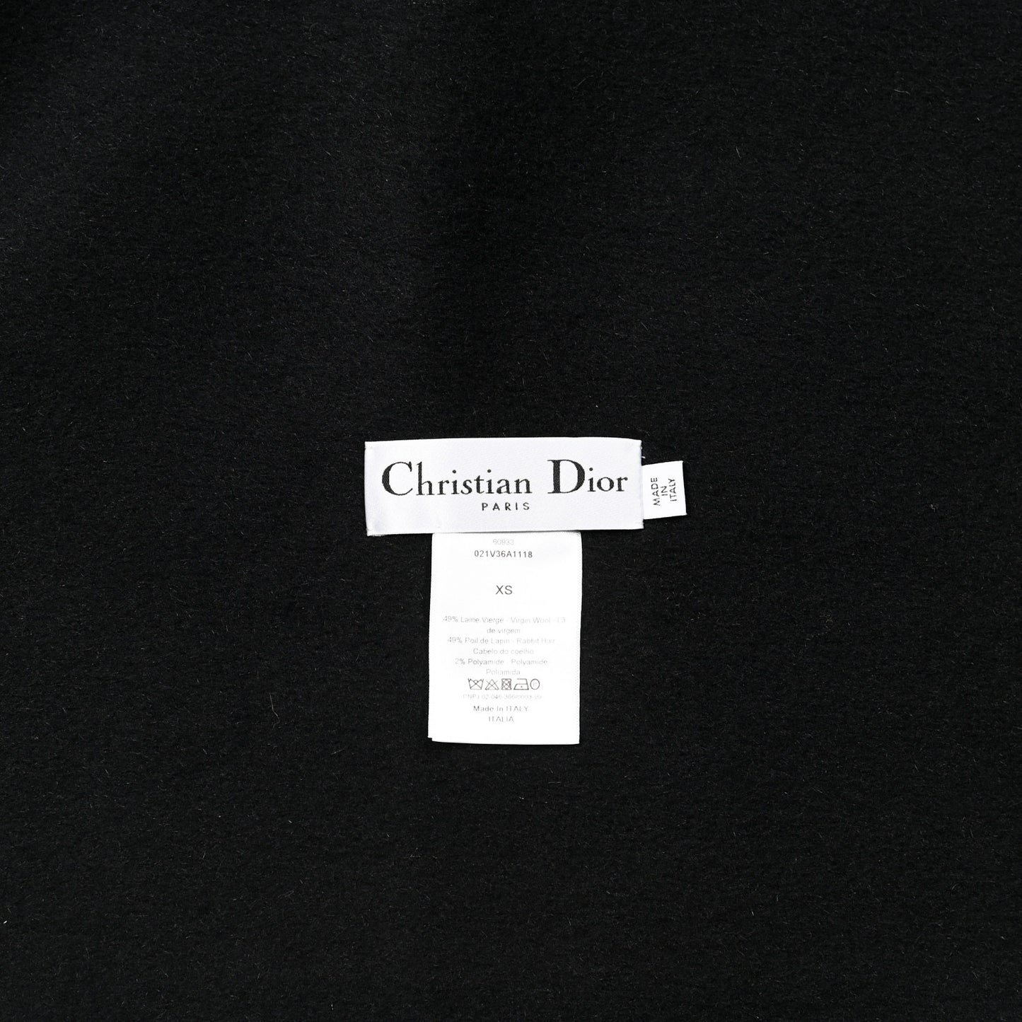 Cashmere Poncho Black