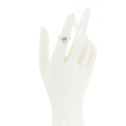David Yurman Sterling Silver Diamond Prasiolite 8mm Chatelaine Ring 47 4 2 of 4
