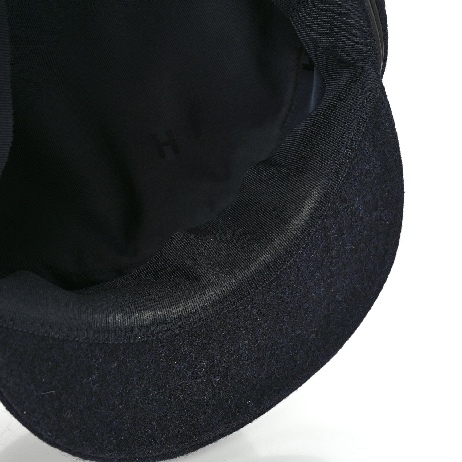 Hermes Cashmere Swift Womens Deauville Cap 57 Black 9 of 9