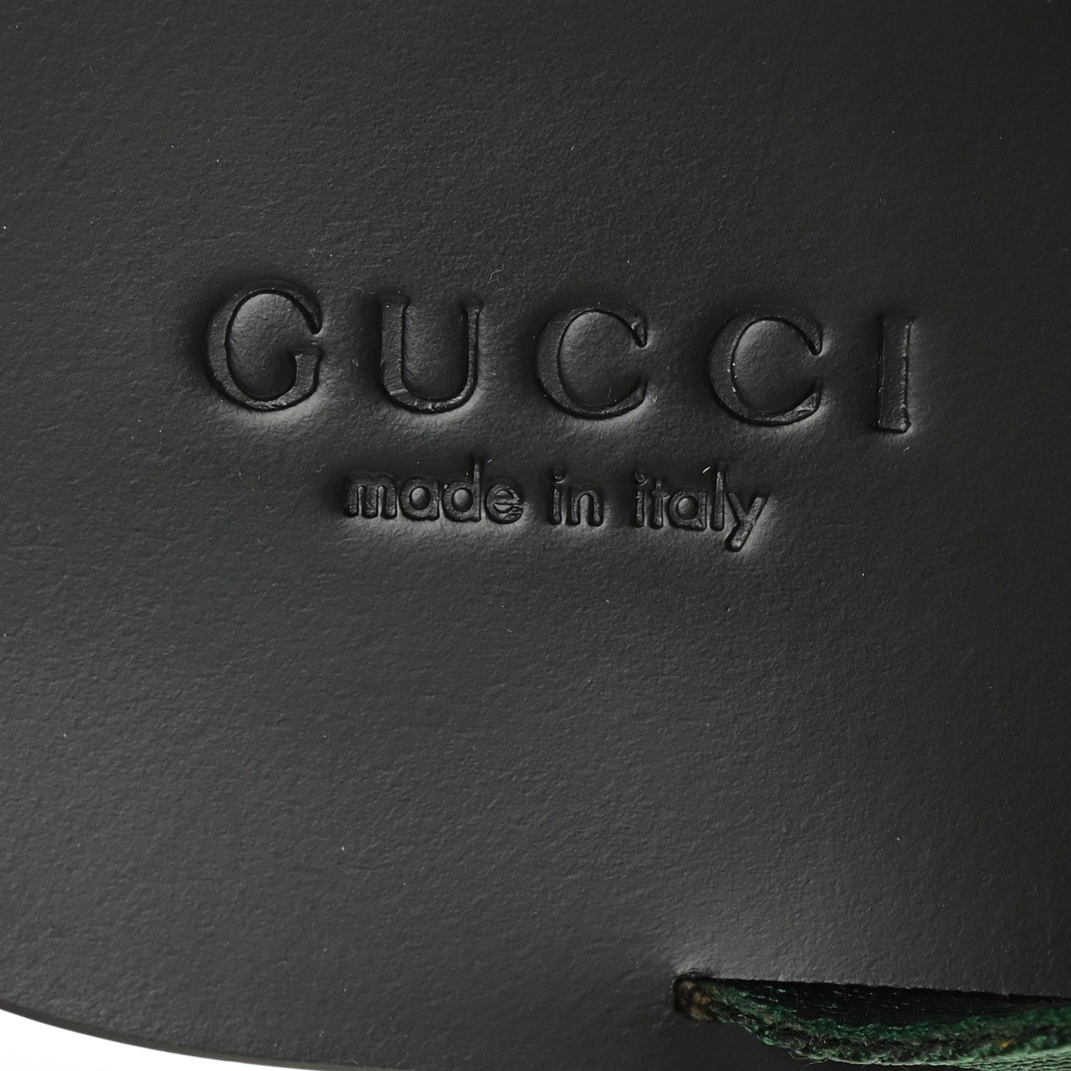 Gucci Nylon Calfskin Web Mens Thong Sandals 8 Green Red Black 6 of 7