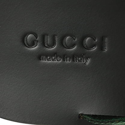 Gucci Nylon Calfskin Web Mens Thong Sandals 8 Green Red Black 6 of 7
